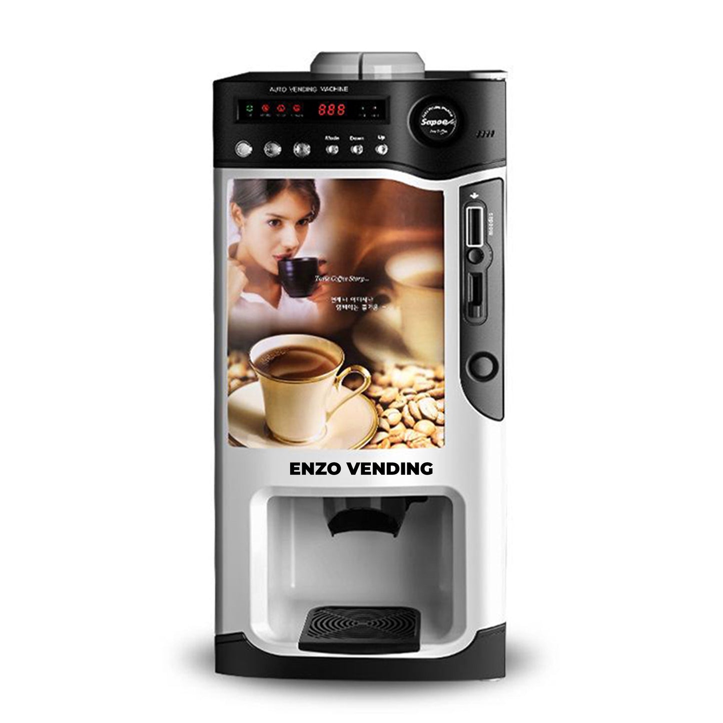 Enzo Vending Compact Hot Water Coffee & Beverage Vending Machine