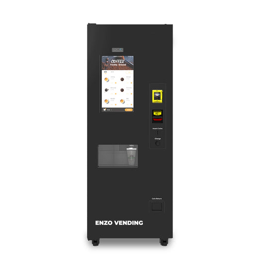 Enzo Vending Customizable Vending Machine - 22" Touchscreen, Hot Coffee & Drinks